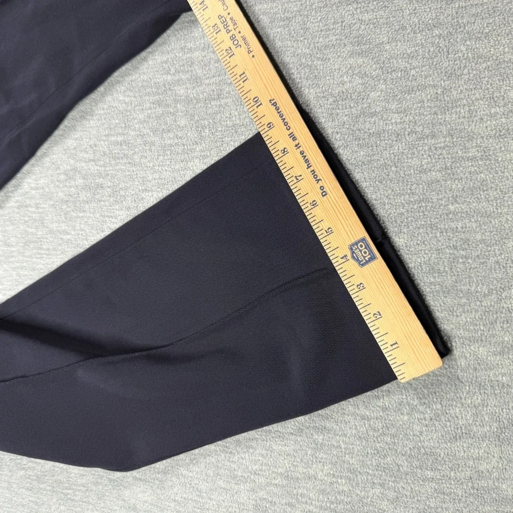 Tory Burch Pants Womens 16 Blue Straight Leg Dress Trousers Crease Front Elastic